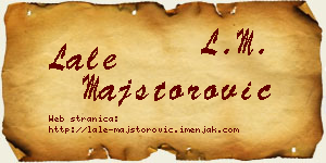 Lale Majstorović vizit kartica